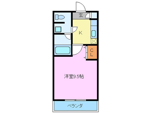 ユニヴェールKODAMAの物件間取画像